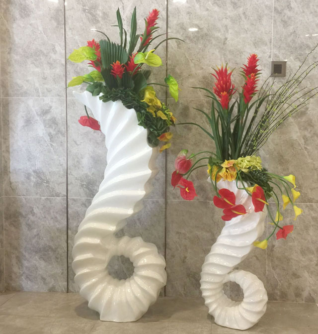玻璃鋼海馬花盆