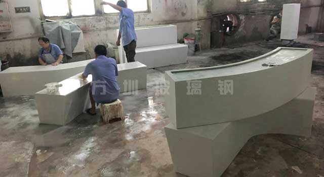 戶外玻璃鋼公共休閑椅