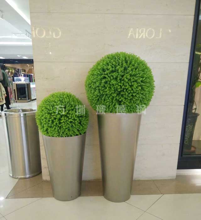 玻璃鋼商場組合花盆