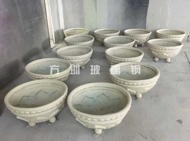 方圳玻璃鋼仿砂巖花盆裝飾惠陽(yáng)別墅區(qū)