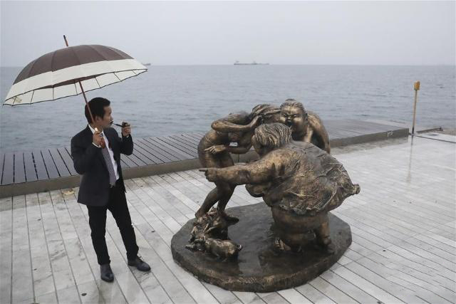中國雕塑家許鴻飛作品在希臘塞薩洛尼基市展出