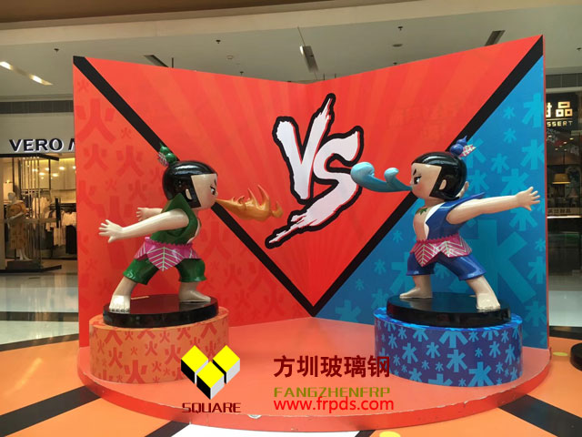 商場葫蘆娃擺件玻璃鋼卡通雕塑