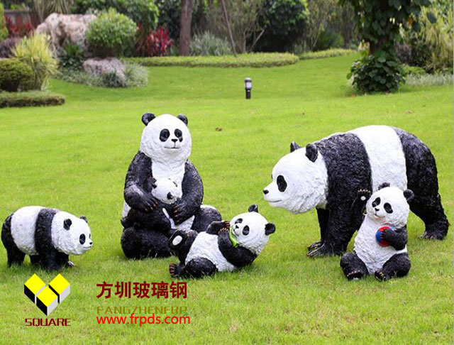 玻璃鋼大熊貓動(dòng)物雕塑