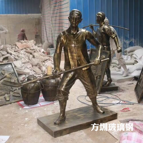 復古仿銅釀酒玻璃鋼雕塑
