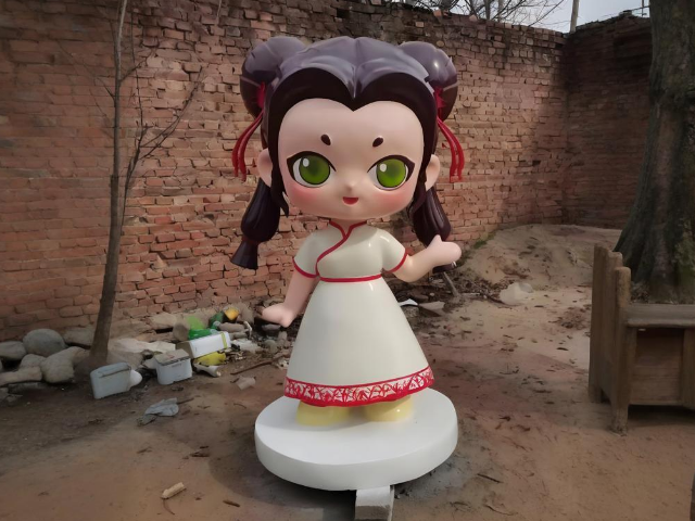 玻璃鋼小女孩卡通雕塑城市空間中的治愈系藝術(shù)符號(hào)