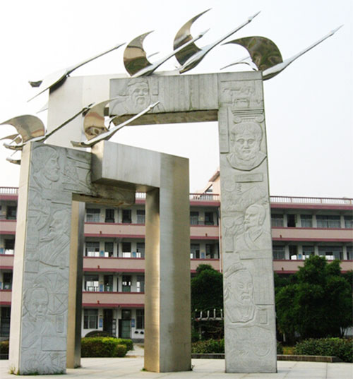 校園不銹鋼大雁雕塑