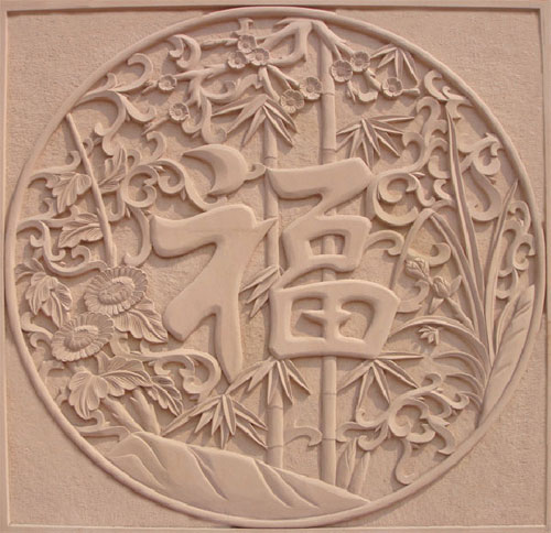 玻璃鋼仿砂巖浮雕壁畫