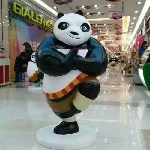 玻璃鋼影視熊貓雕塑