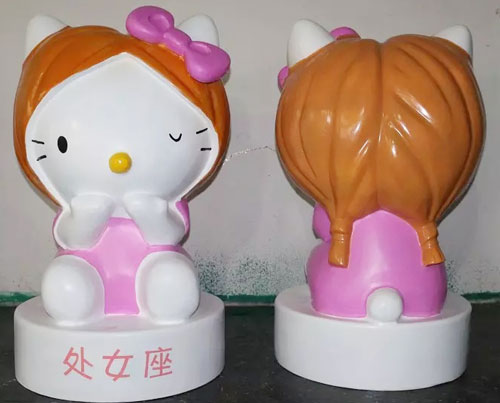 深圳玻璃鋼處女座公仔雕塑 深圳玻璃鋼處女座公仔雕塑