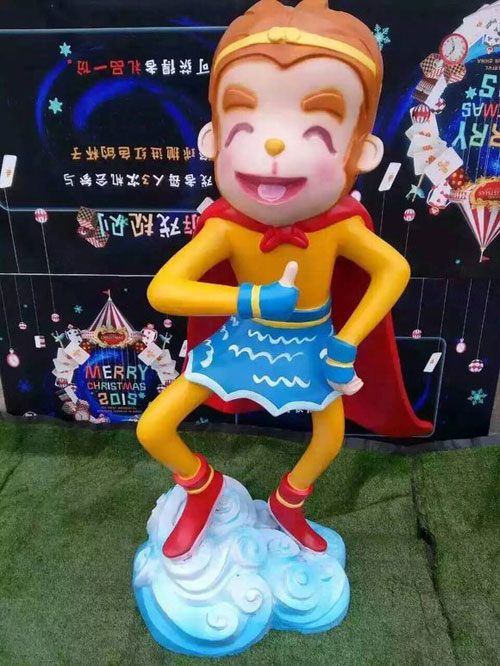 玻璃鋼卡通猴子雕塑 玻璃鋼卡通猴子雕塑